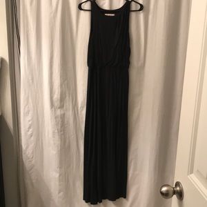 Gray Knit Maxi Dress